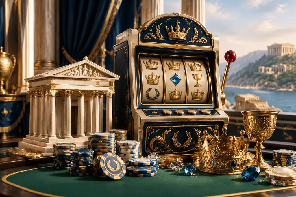 Tema Yunani pada mesin slot kasino